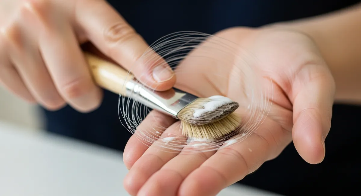 ステップ3:筆の質感を復活させる!リンスやコンディショナーの裏技